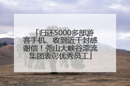 归还5000多部游客手机、收到近千封感谢信！尧山大峡谷漂流集团表彰优秀员工