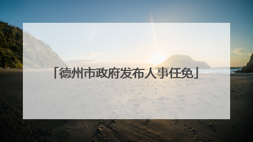 德州市政府发布人事任免