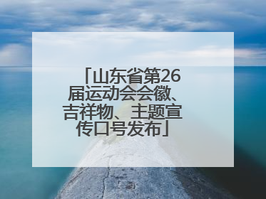 山东省第26届运动会会徽、吉祥物、主题宣传口号发布