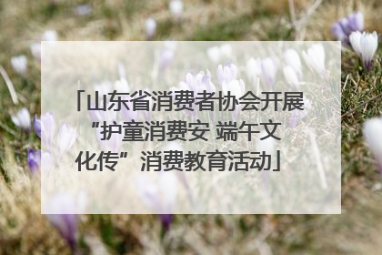 山东省消费者协会开展 “护童消费安 端午文化传”消费教育活动