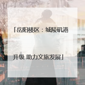 岳阳楼区:城陵矶港升级 助力文旅发展