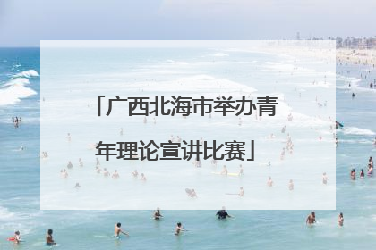 广西北海市举办青年理论宣讲比赛