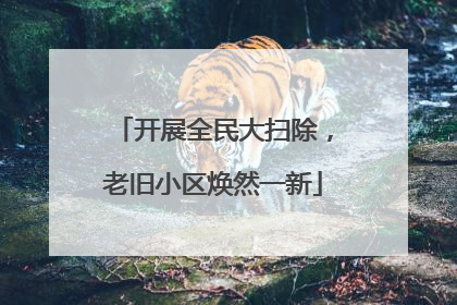 开展全民大扫除，老旧小区焕然一新