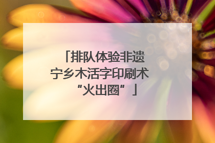 排队体验非遗 宁乡木活字印刷术“火出圈”