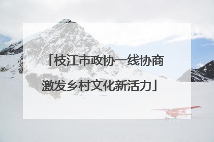 枝江市政协一线协商激发乡村文化新活力
