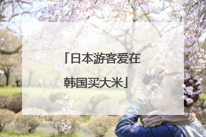 日本游客爱在韩国买大米