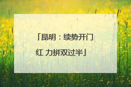 昆明：续势开门红 力拼双过半