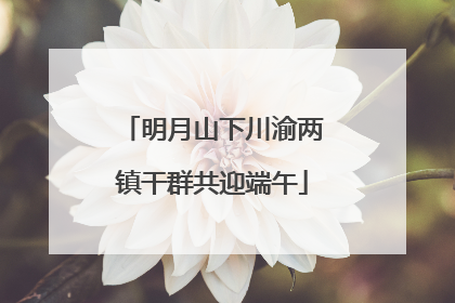 明月山下川渝两镇干群共迎端午