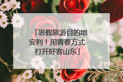 暑假旅游目的地安利！用青春方式打开好客山东
