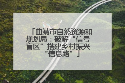 曲靖市自然资源和规划局：破解“信号盲区”搭建乡村振兴“信息路”