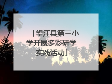 望江县第三小学开展多彩研学实践活动