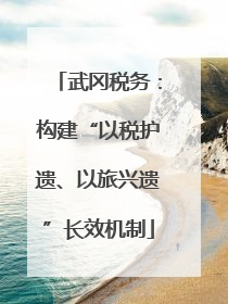 武冈税务：构建“以税护遗、以旅兴遗”长效机制