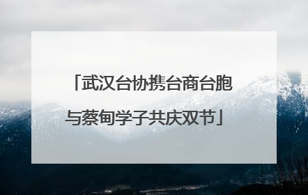 武汉台协携台商台胞与蔡甸学子共庆双节