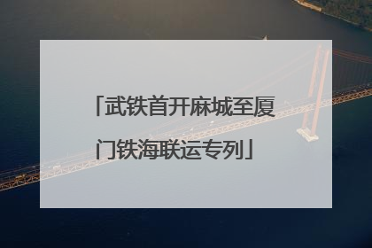 武铁首开麻城至厦门铁海联运专列