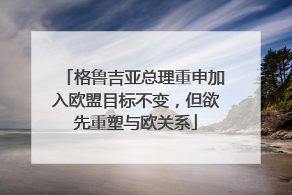 格鲁吉亚总理重申加入欧盟目标不变，但欲先重塑与欧关系