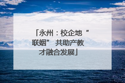 永州：校企地“联姻” 共助产教才融合发展