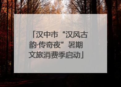 汉中市“汉风古韵·传奇夜”暑期文旅消费季启动