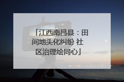 江西南昌县：田间地头化纠纷 社区治理绘同心