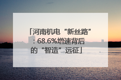 河南机电“新丝路”：68.6%增速背后的“智造”远征
