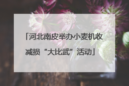 河北南皮举办小麦机收减损“大比武”活动