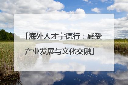 海外人才宁德行：感受产业发展与文化交融