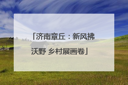 济南章丘：新风拂沃野 乡村展画卷