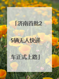 济南首批25辆无人快递车正式上路