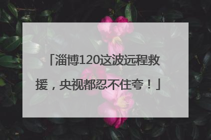 淄博120这波远程救援，央视都忍不住夸！