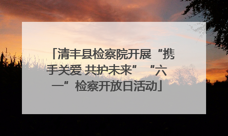 清丰县检察院开展“携手关爱 共护未来”“六一”检察开放日活动