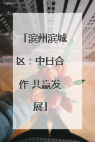 滨州滨城区：中日合作 共赢发展