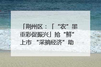 荆州区：「“农”墨重彩促振兴」抢“鲜”上市 “采摘经济”助农“甜蜜增收”