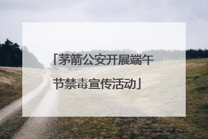茅箭公安开展端午节禁毒宣传活动