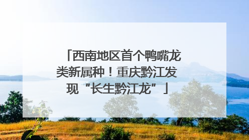 西南地区首个鸭嘴龙类新属种！重庆黔江发现“长生黔江龙”