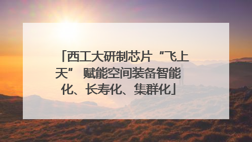 西工大研制芯片“飞上天” 赋能空间装备智能化、长寿化、集群化