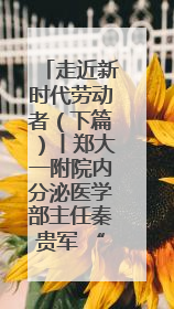 走近新时代劳动者（下篇）丨郑大一附院内分泌医学部主任秦贵军 “三盏灯”下的医者人生