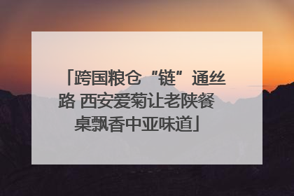 跨国粮仓“链”通丝路 西安爱菊让老陕餐桌飘香中亚味道