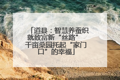 道县：智慧养蚕织就致富新“丝路” 千亩桑园托起“家门口”的幸福