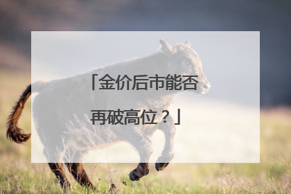 金价后市能否再破高位？