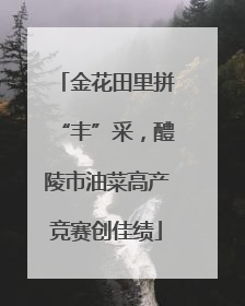 金花田里拼“丰”采，醴陵市油菜高产竞赛创佳绩