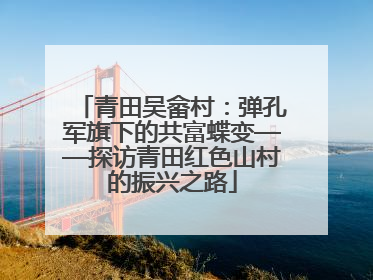 青田吴畲村：弹孔军旗下的共富蝶变——探访青田红色山村的振兴之路