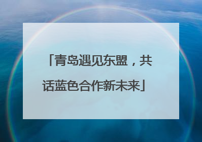 青岛遇见东盟，共话蓝色合作新未来