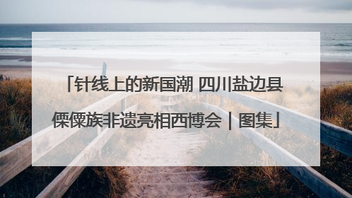 针线上的新国潮 四川盐边县傈僳族非遗亮相西博会｜图集