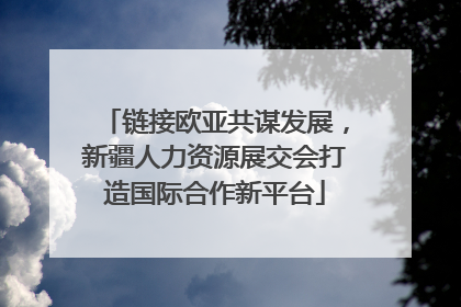 链接欧亚共谋发展，新疆人力资源展交会打造国际合作新平台