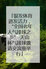 银发体育迸发活力，“全国老年人气排球之乡” 天山杯气排球邀请交流赛举行