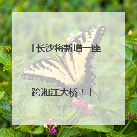 长沙将新增一座跨湘江大桥！