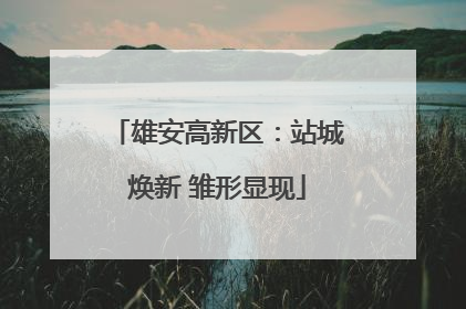 雄安高新区：站城焕新 雏形显现
