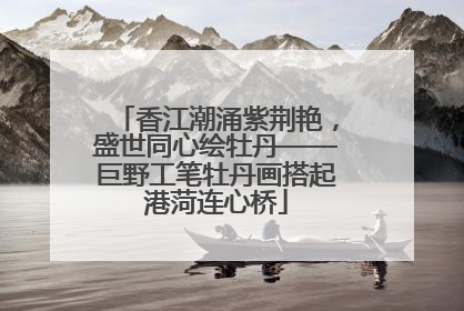 香江潮涌紫荆艳，盛世同心绘牡丹——巨野工笔牡丹画搭起港菏连心桥