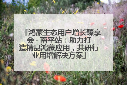 鸿蒙生态用户增长臻享会 · 南平站：助力打造精品鸿蒙应用，共研行业用增解决方案