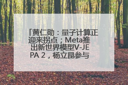黄仁勋：量子计算正迎来拐点；Meta推出新世界模型V-JEPA 2，杨立昆参与开发丨全球科技早参