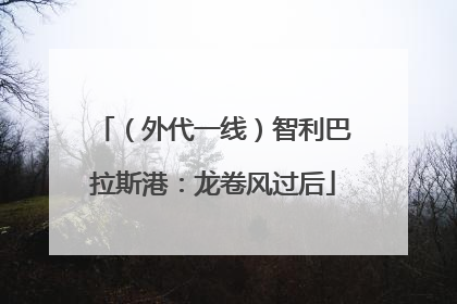 （外代一线）智利巴拉斯港：龙卷风过后